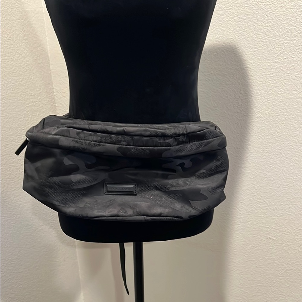 Black Camouflage Waist Bag